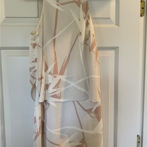 Abstract Print Sleeveless Dress